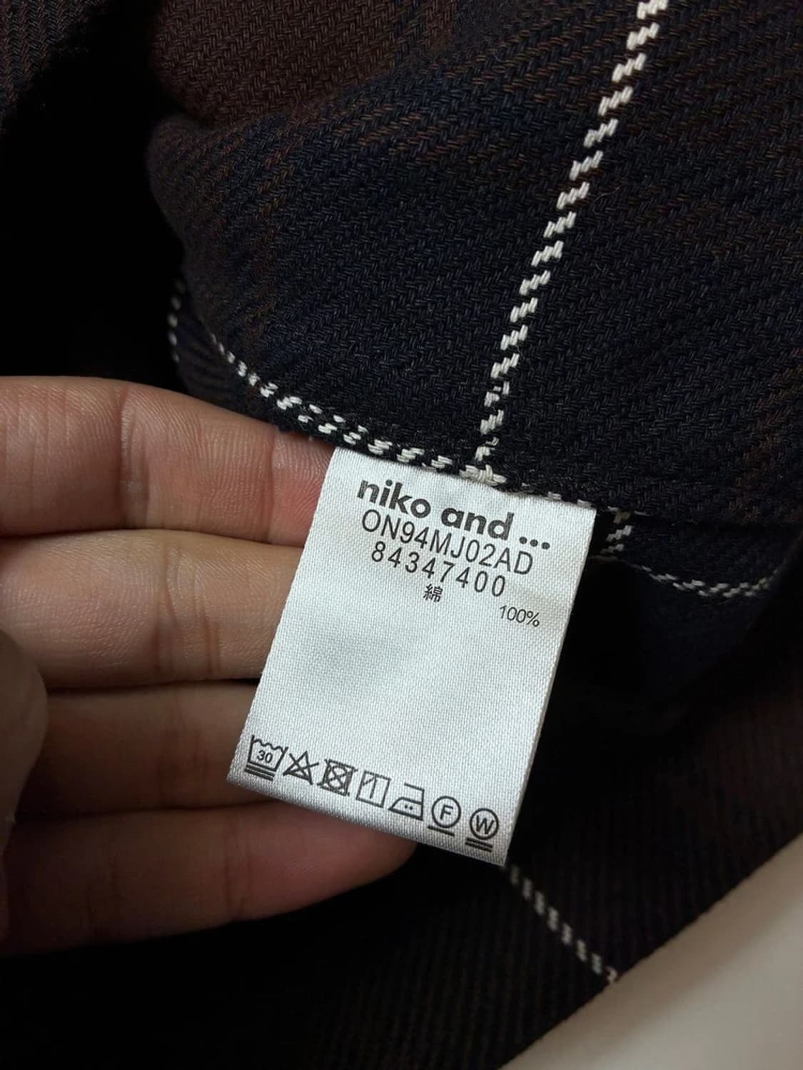 니코앤드 플란넬 코튼 셔츠 자켓 PN9320 상품이미지7