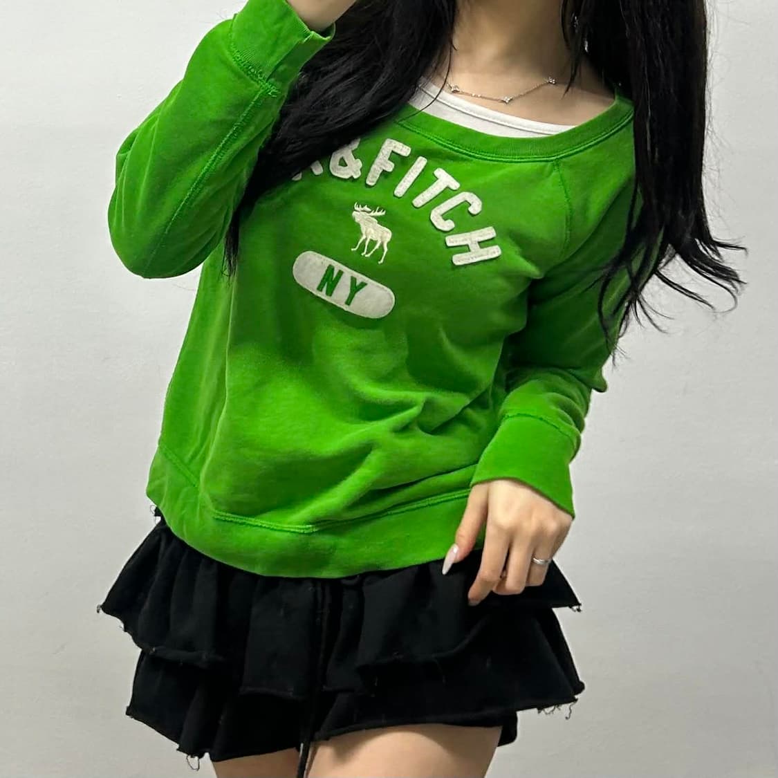 아베크롬비 u넥 올드스쿨 스웻 셔츠 맨투맨(M) 상품이미지3