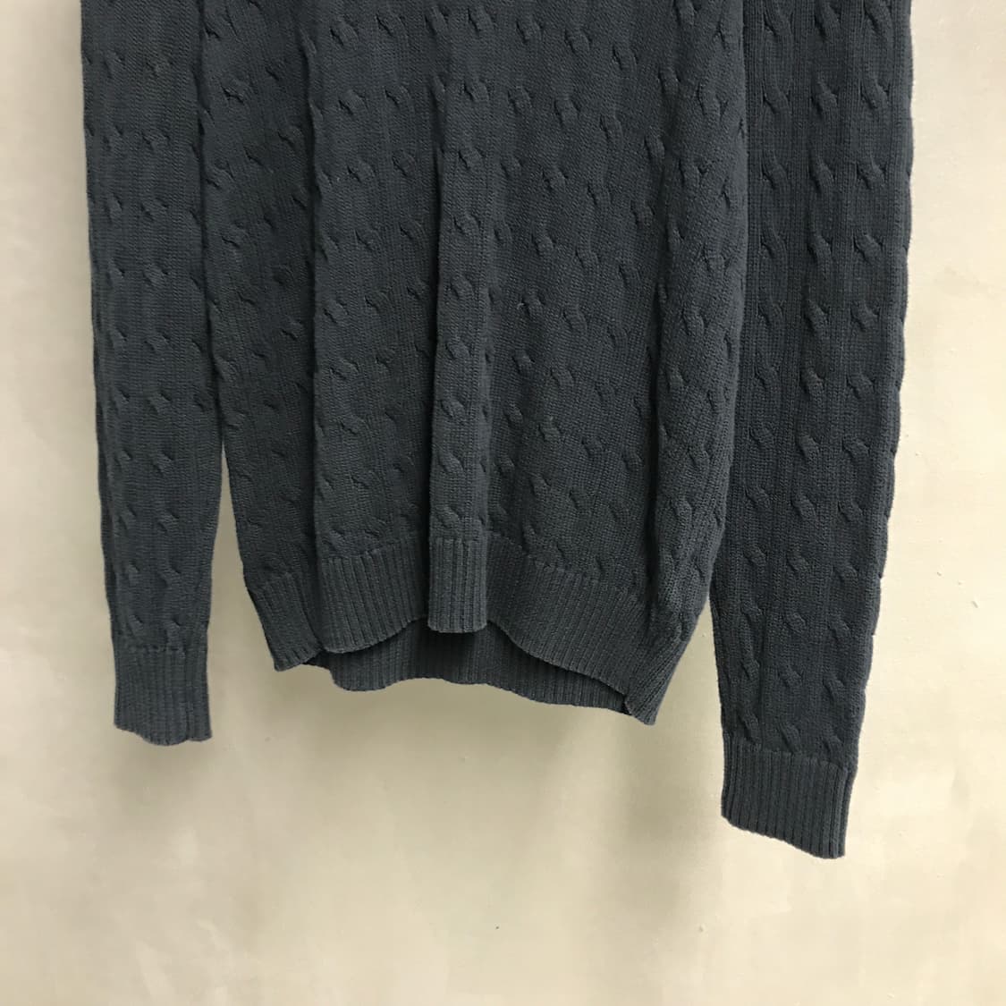 폴로 랄프로렌 케이블 니트 블랙 XL 상품이미지3