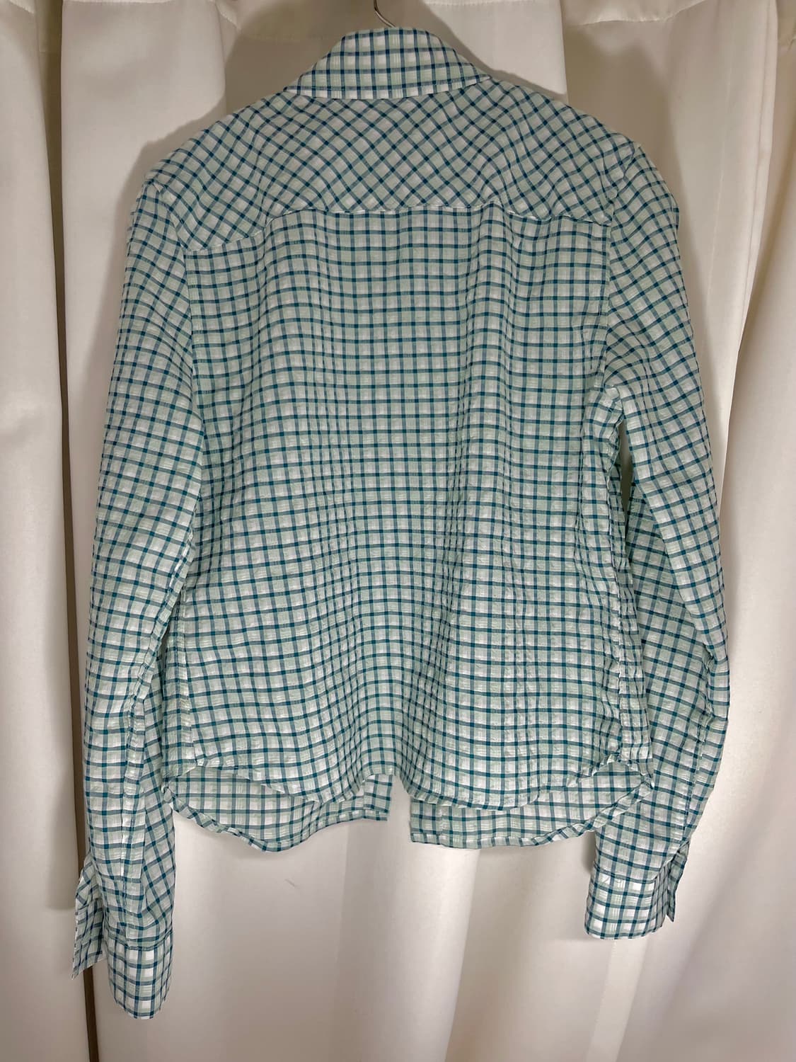 엔조블루스_위티체크셔츠 (그린) 상품이미지4