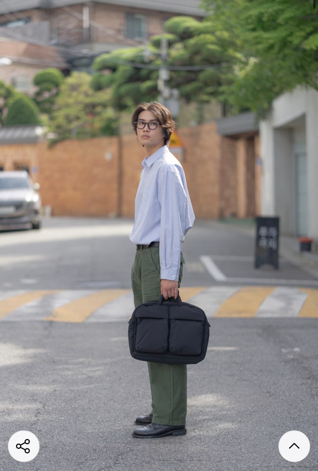 (새상품)더텅 여백나일론 라이트웨이트 토트백 블랙 상품이미지5
