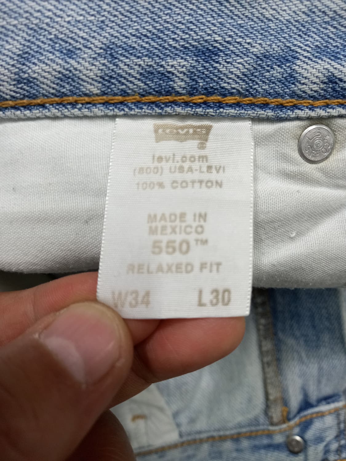 34 07's 리바이스550 Mexico 리페어진 연청 34-551 상품이미지9