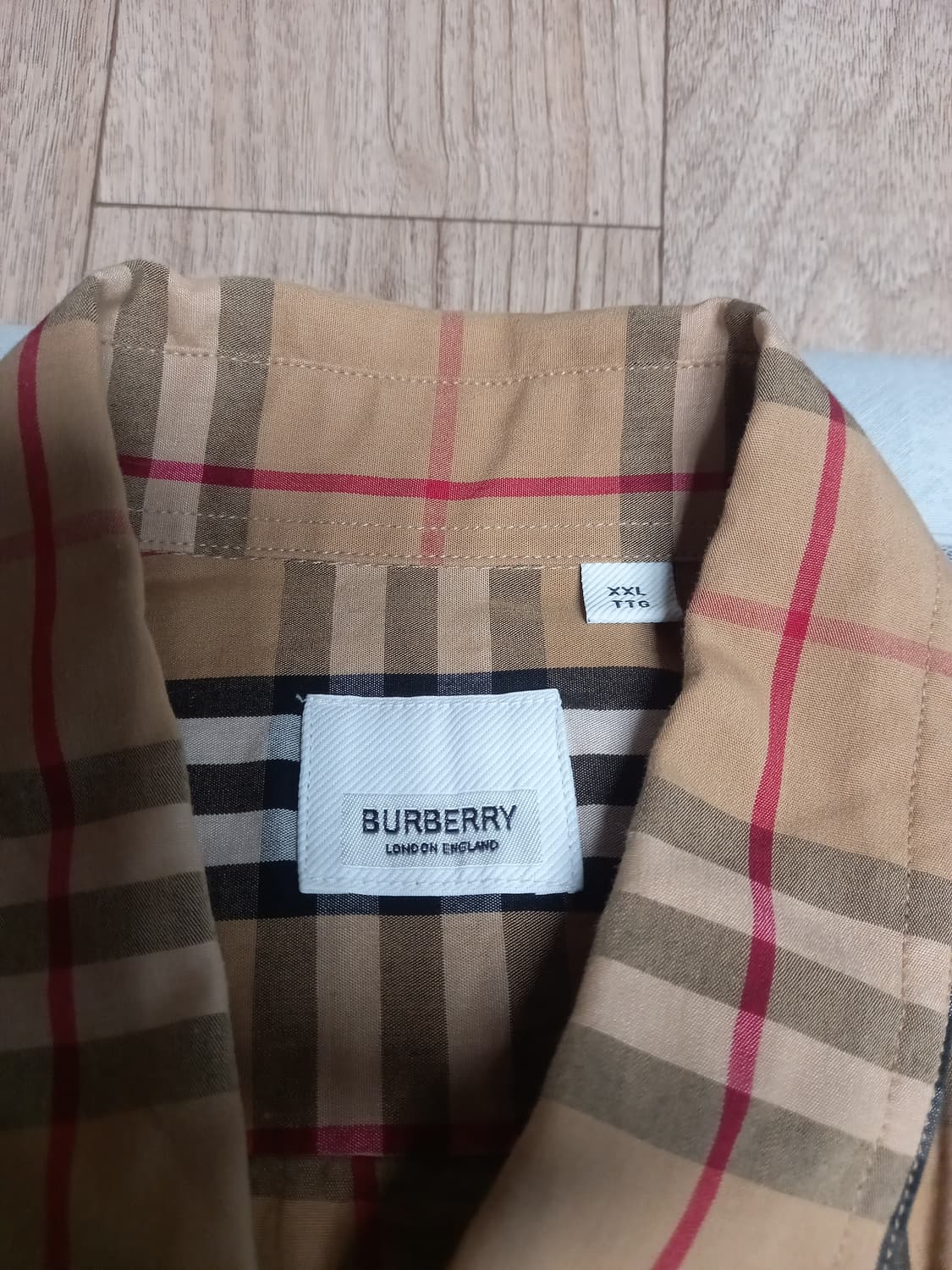 버버리 시그니처 체크 긴팔셔츠  xxl(실용105) 상품이미지2