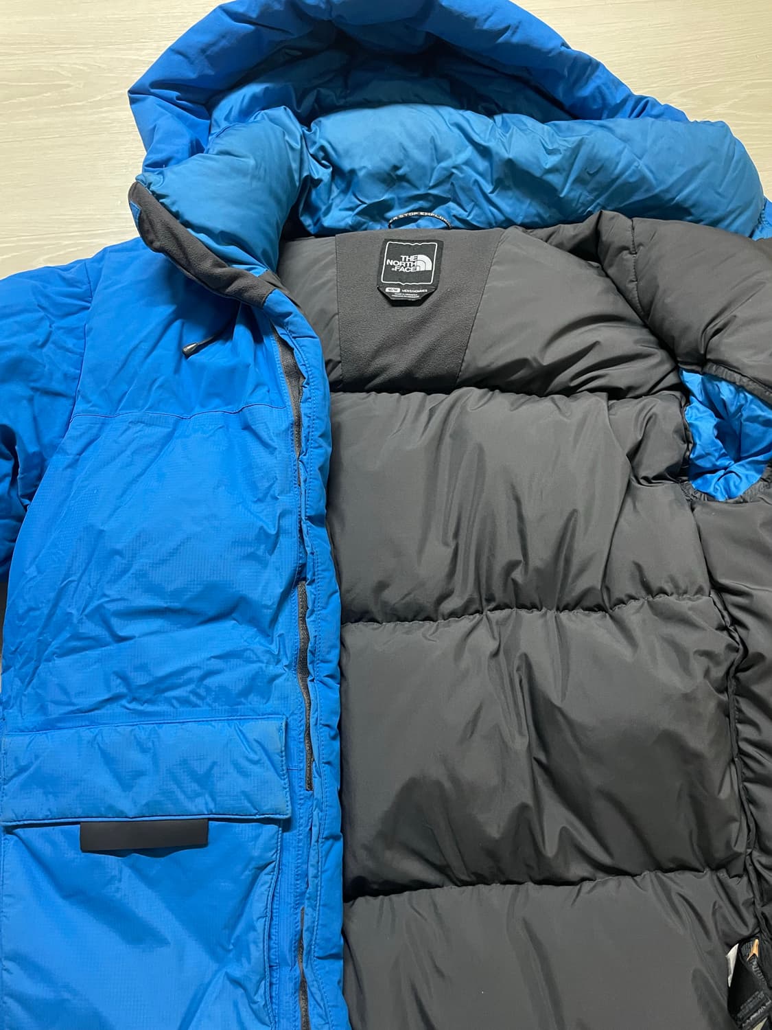 노스페이스 700 히말라야 구스다운 블루 패딩  상품이미지4