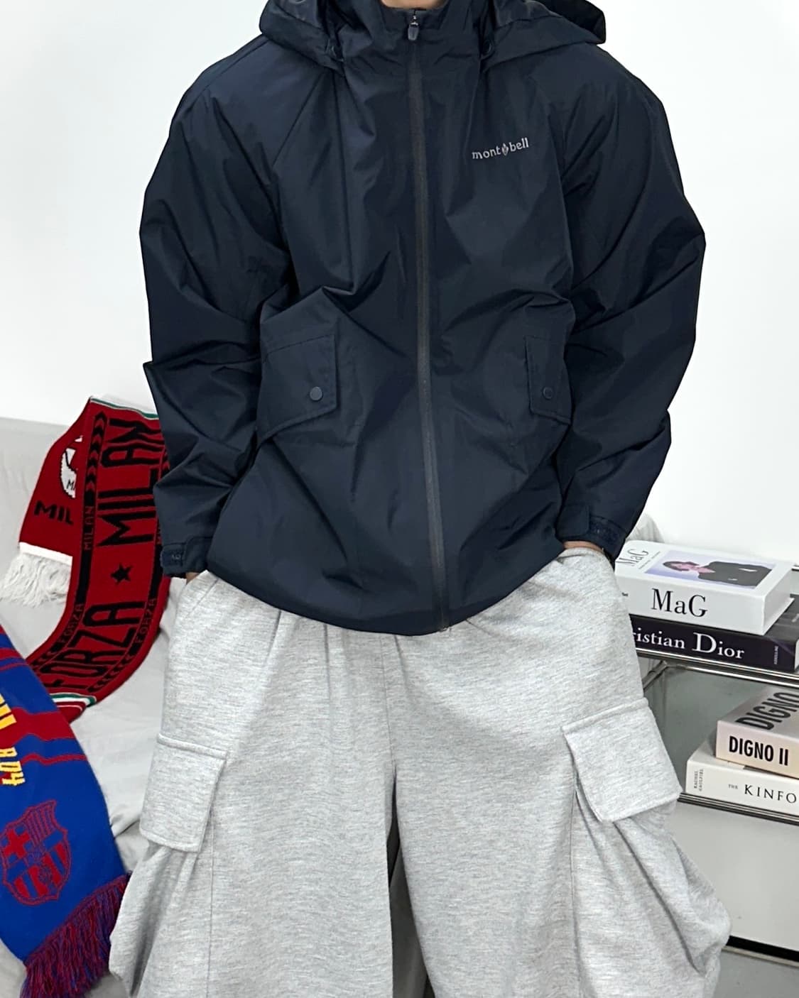 몽벨 네이비 바람막이 L 상품이미지1