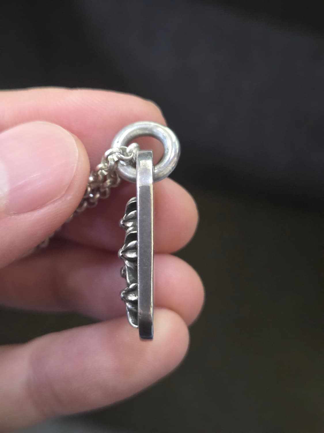 크롬하츠 세메터리 레이즈드 도그택 + 한스룸 롤체인 상품이미지2