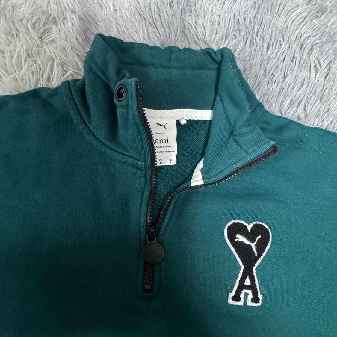 퓨마x아미 하프집업 맨투맨  M사이즈 상품이미지4