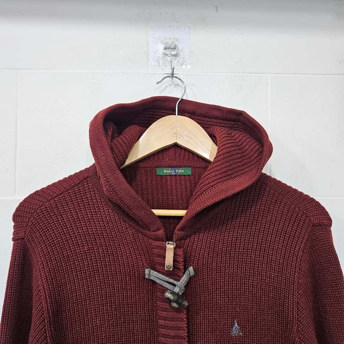 빈폴 버건디 후드 가디건 여성 상품이미지2