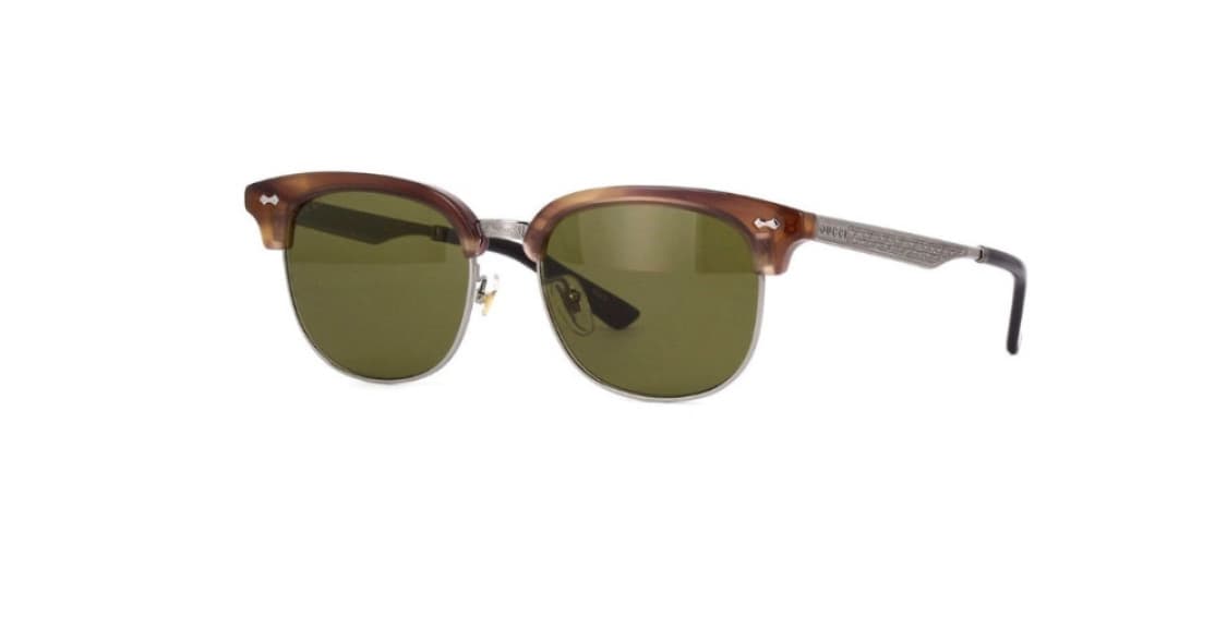 (새상품) 구찌 남녀공용 브라운 반뿔테 선글라스 상품이미지4