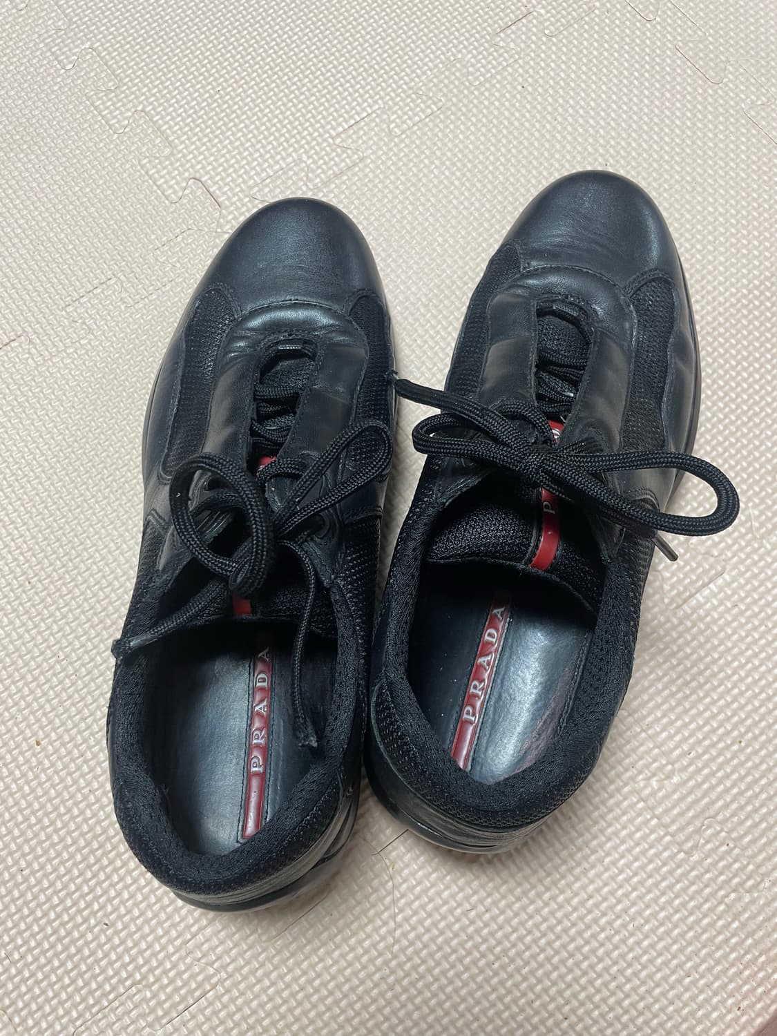 프라다 아메리카컵  스니커즈 블랙 7 정품 상품이미지2