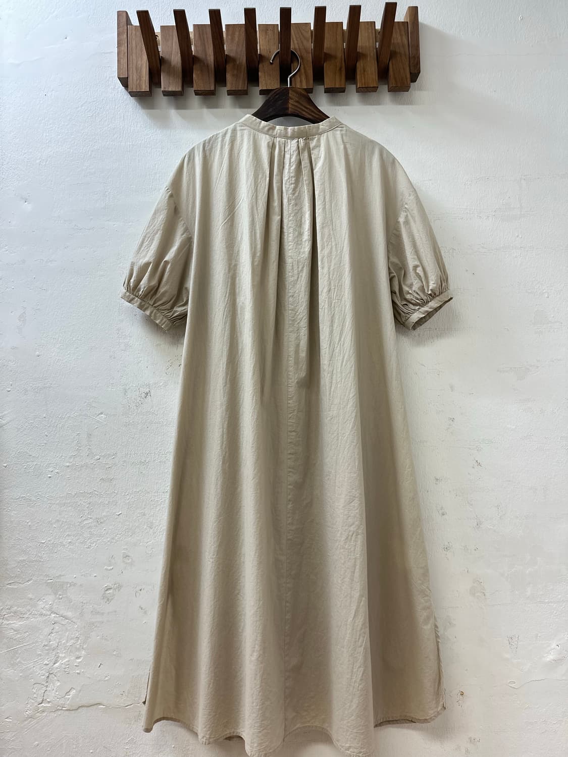 일본빈티지 플로럴 자수 퍼프 소매 롱 원피스  상품이미지5