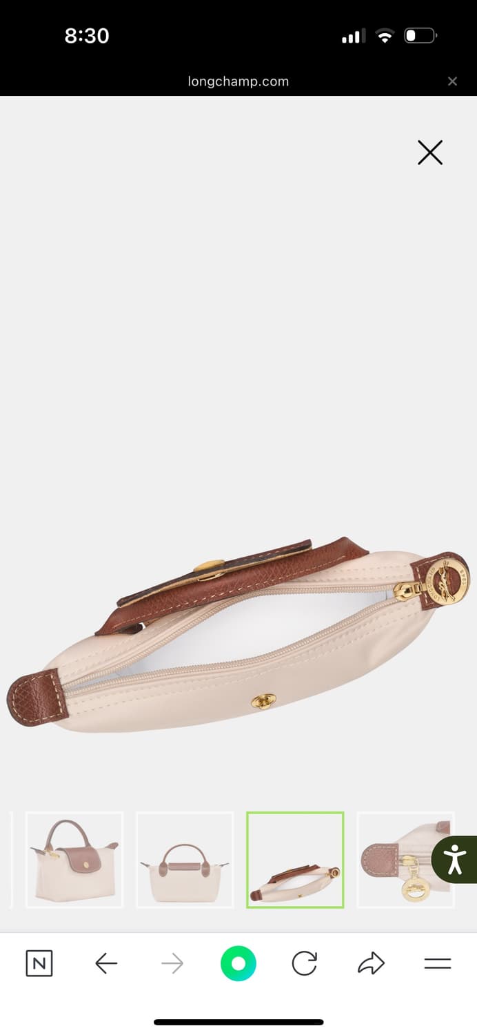 (실착용X) 롱샴 르 플리아쥬 오리지널 핸들 파우치 미니 상품이미지2