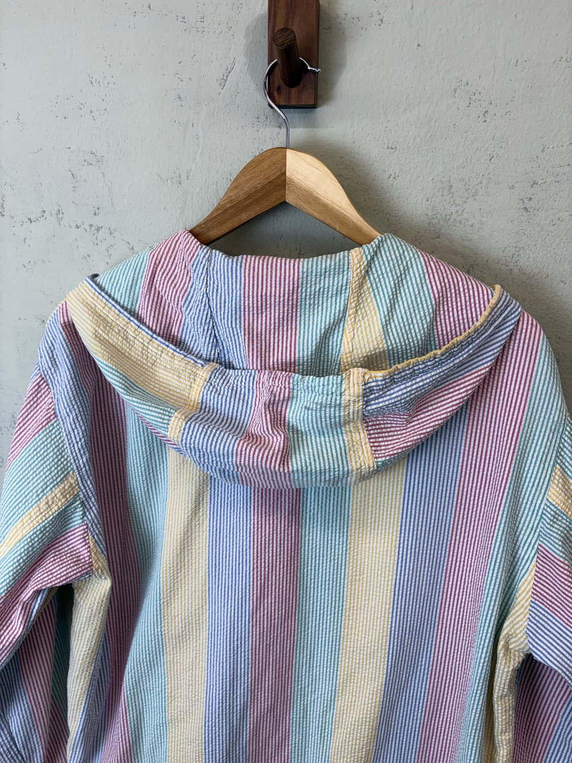 제이프레스 90s 빈티지 스트라이프 시어서커 후드 자켓 상품이미지8