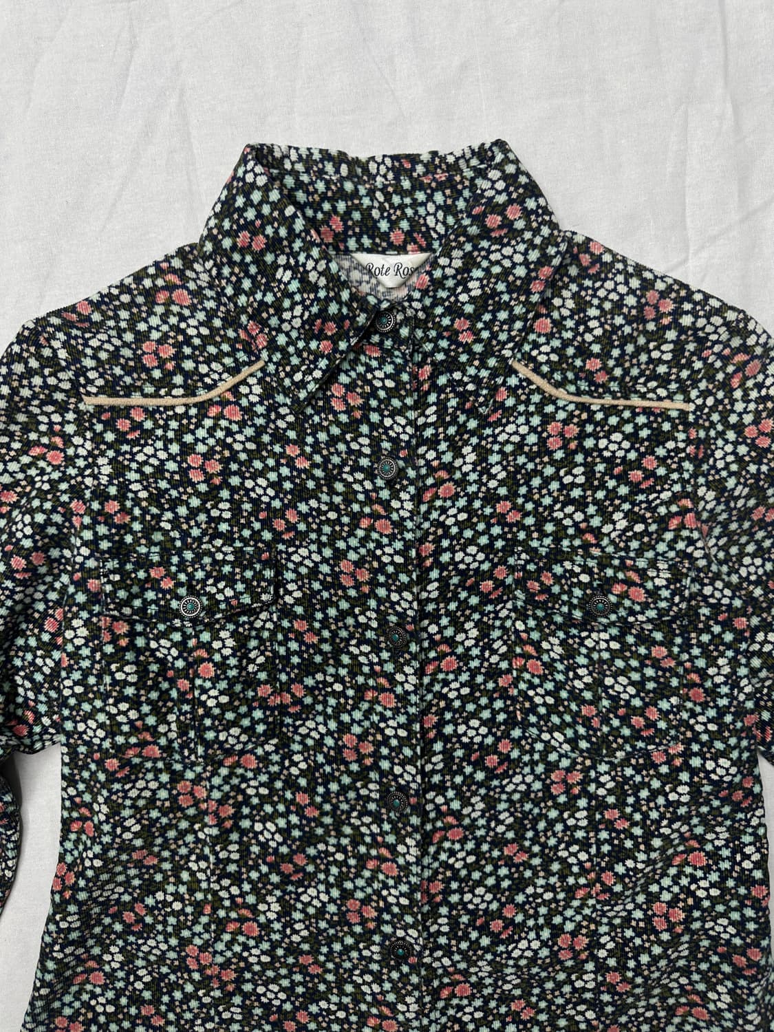 rote rose 꽃패턴 셔츠 상품이미지3