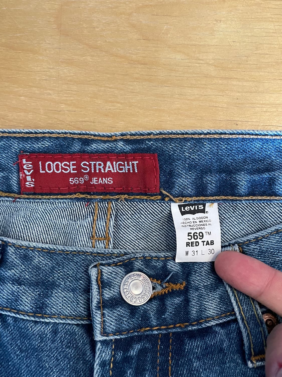 리바이스569 컷오프 데님팬츠 청반바지 상품이미지2