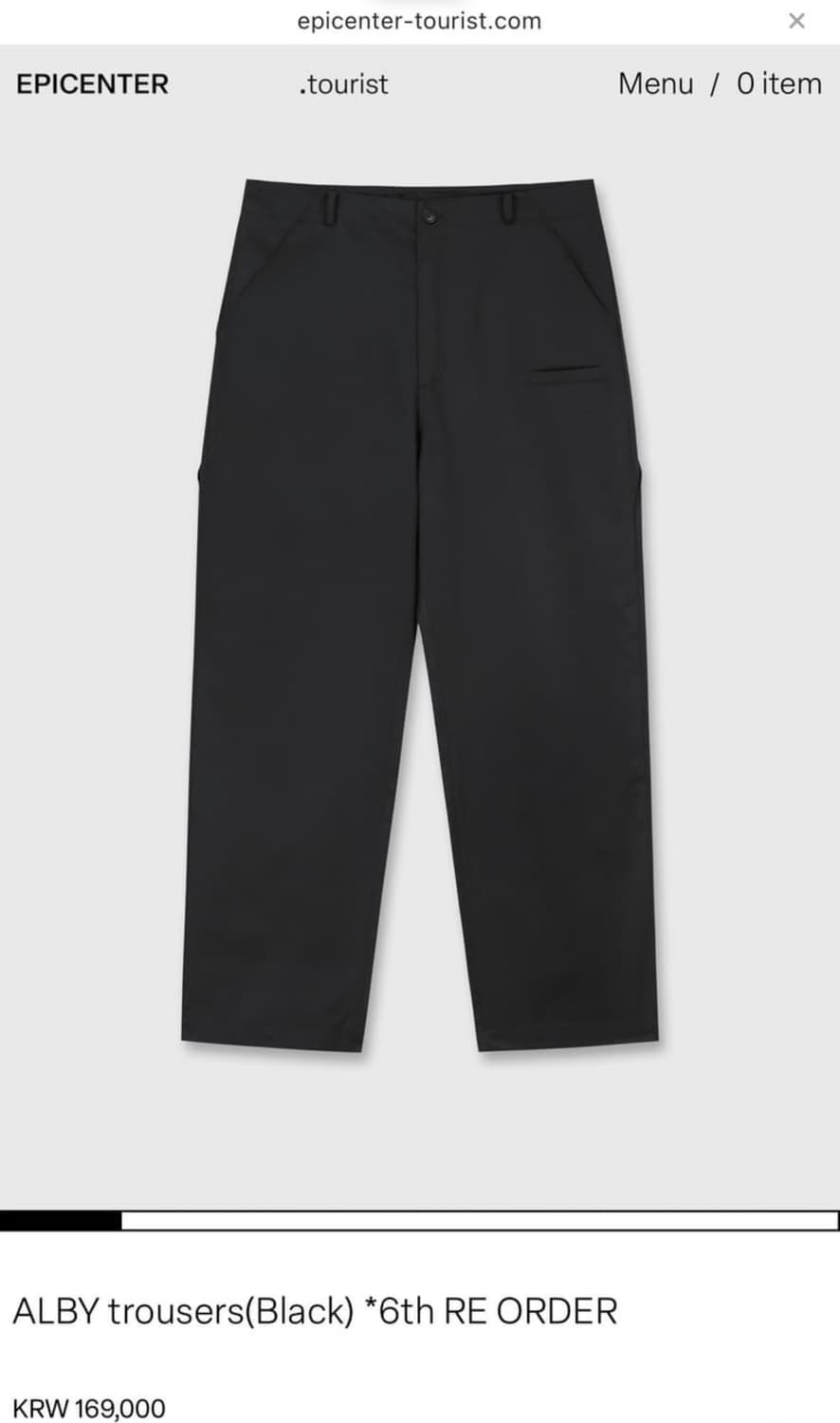 [L] Epicenter tourist - ALBY trousers 상품이미지1