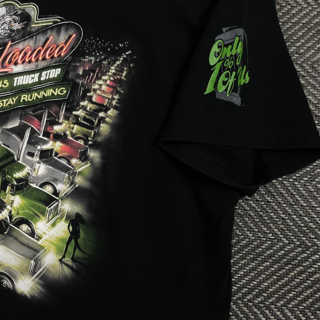 USA 빈티지 트럭 스탑 빅로고 반팔 티셔츠o 4386 상품이미지2