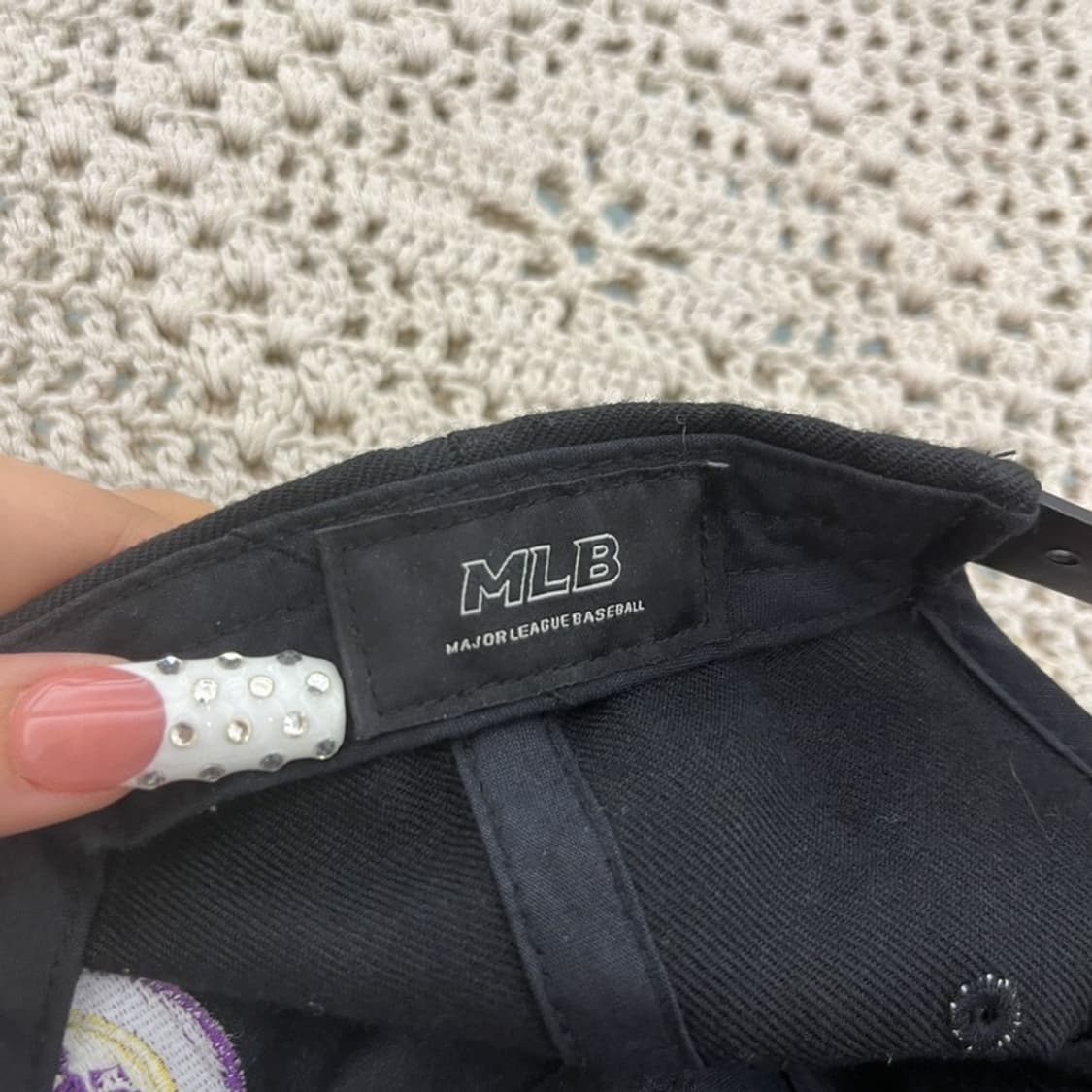 MLB 올드스쿨 스트릿 펑크 와펜 패치워크 볼캡 C10247 상품이미지5