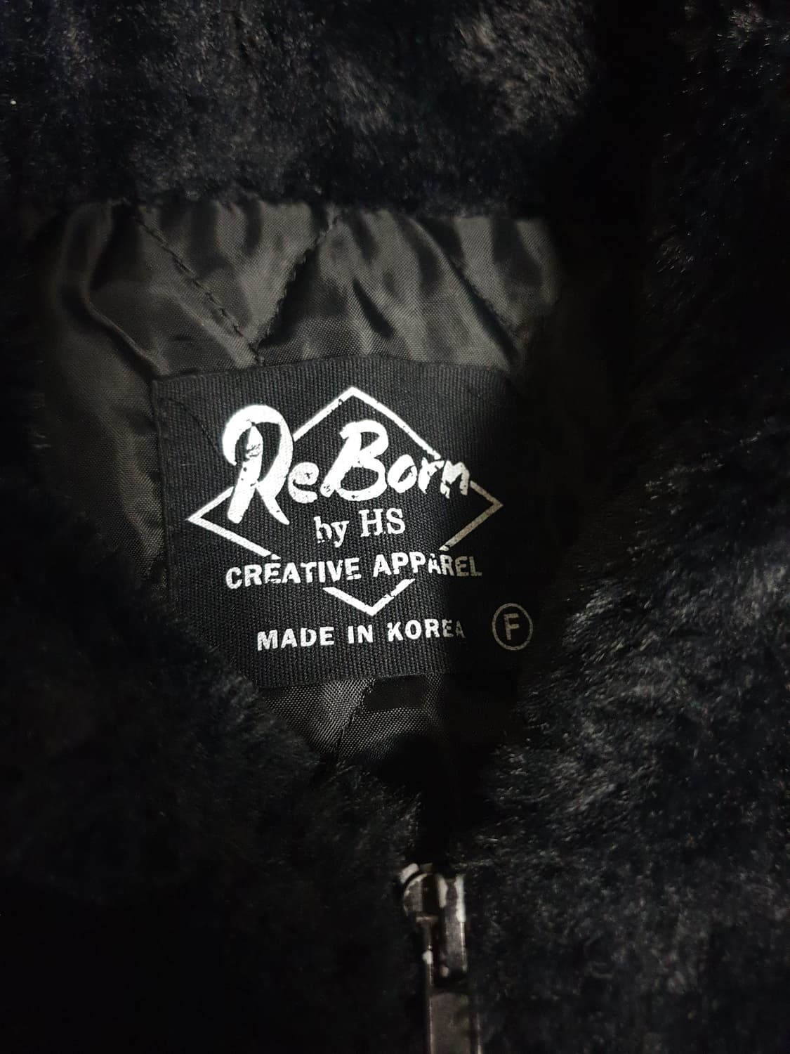 RE BORN by HS 후디 혜비 후리스 블랙 (XL) 상품이미지3