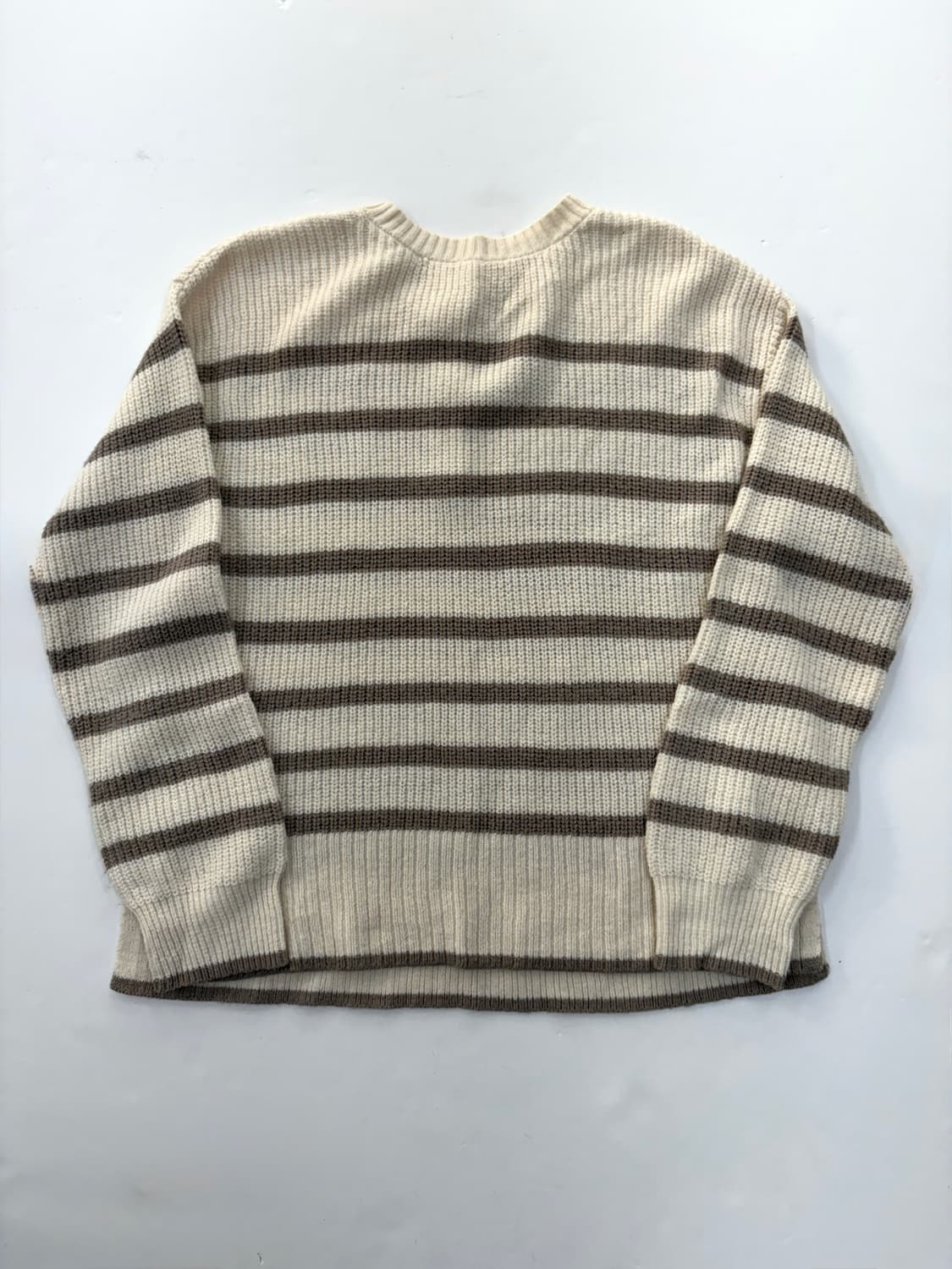 Samansa Mos2 스트라이프 헨리넥 니트 스웨터 상품이미지6