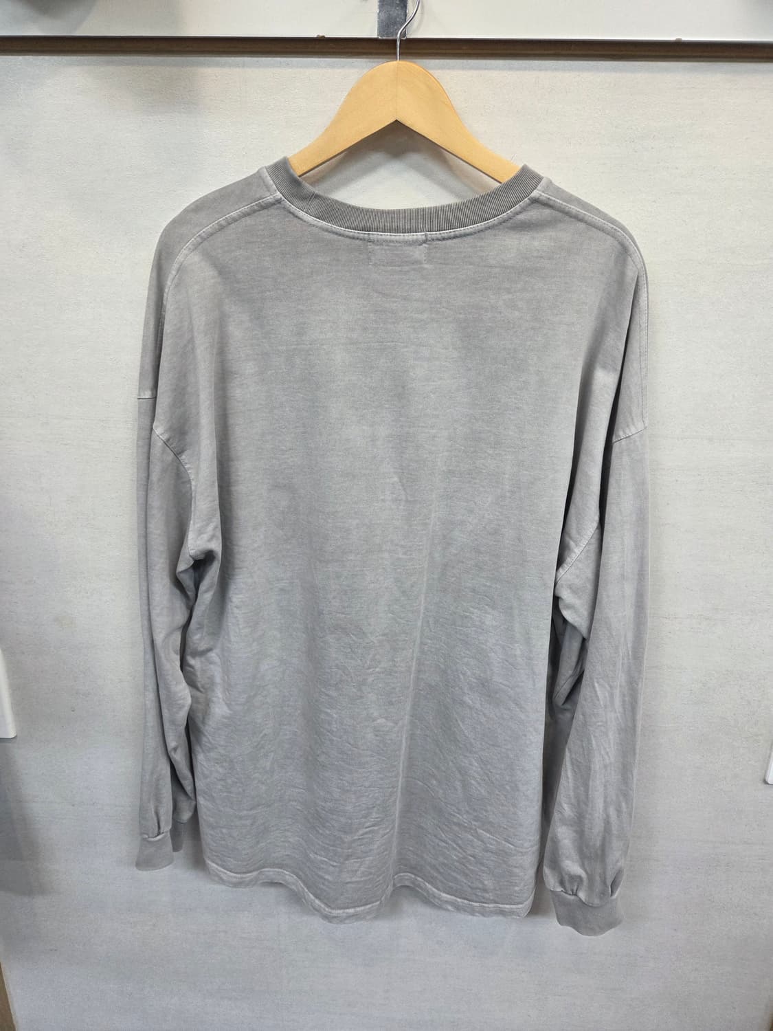 Pure 빈티지워싱 피그먼트 롱슬리브 긴팔 xxl 상품이미지2