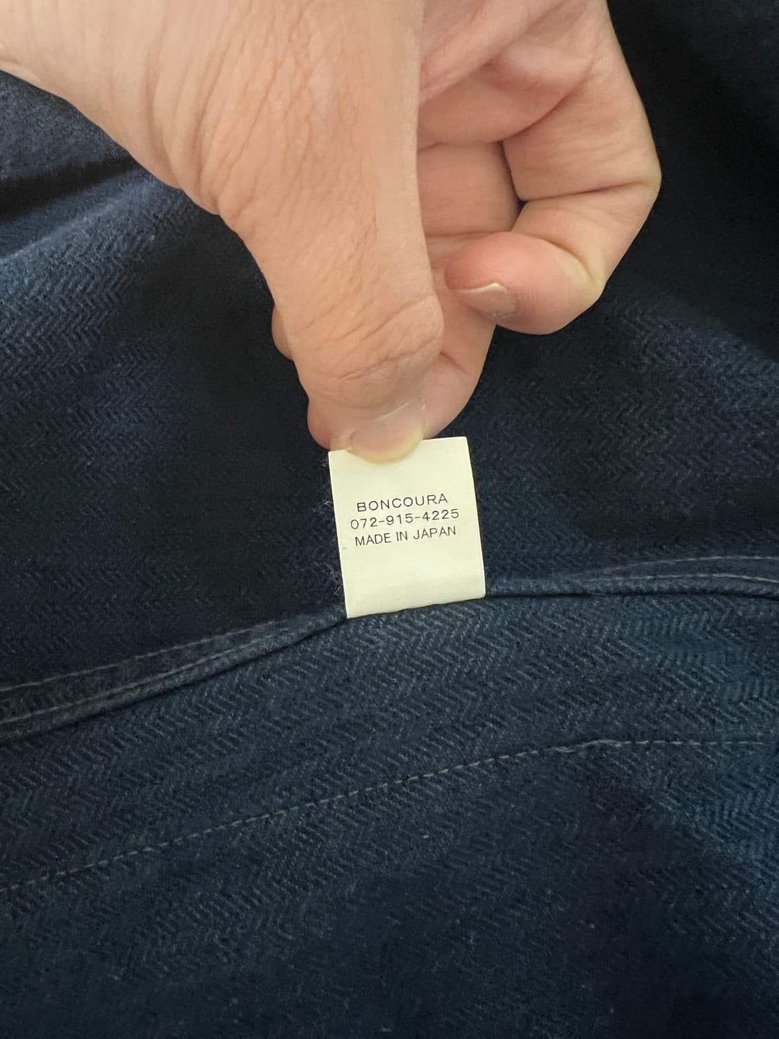 택포20) 본쿠라 HBT 정글 퍼티그 자켓 인디고 38 헤링본 트윌 상품이미지6