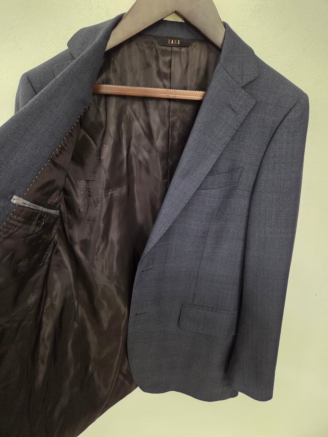 닥스 네이비 체크 정장 세트 (97/82) 상품이미지5