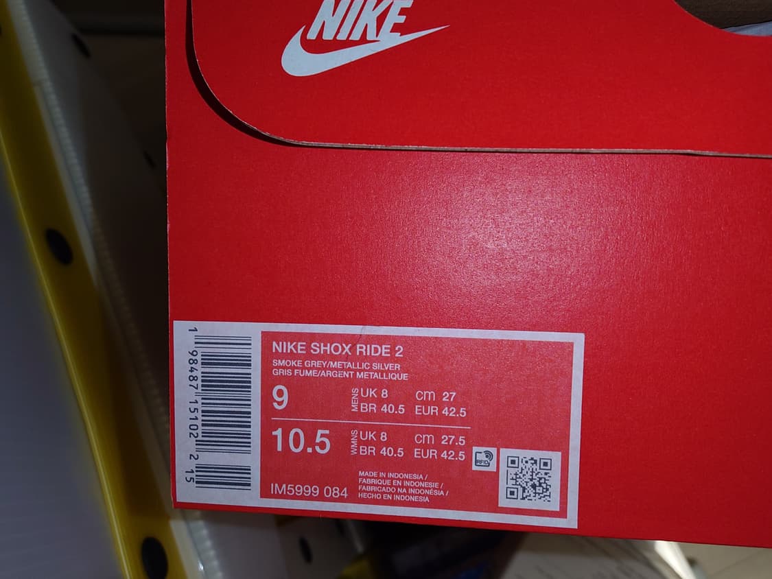 [270] 나이키 샥스 라이드2 스모크 그레이 유니버시티 레드 상품이미지8