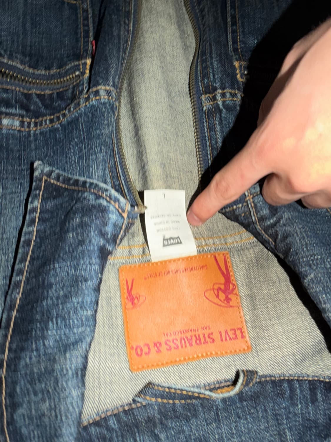 리바이스 지퍼 디테일 데님 자켓 상품이미지2