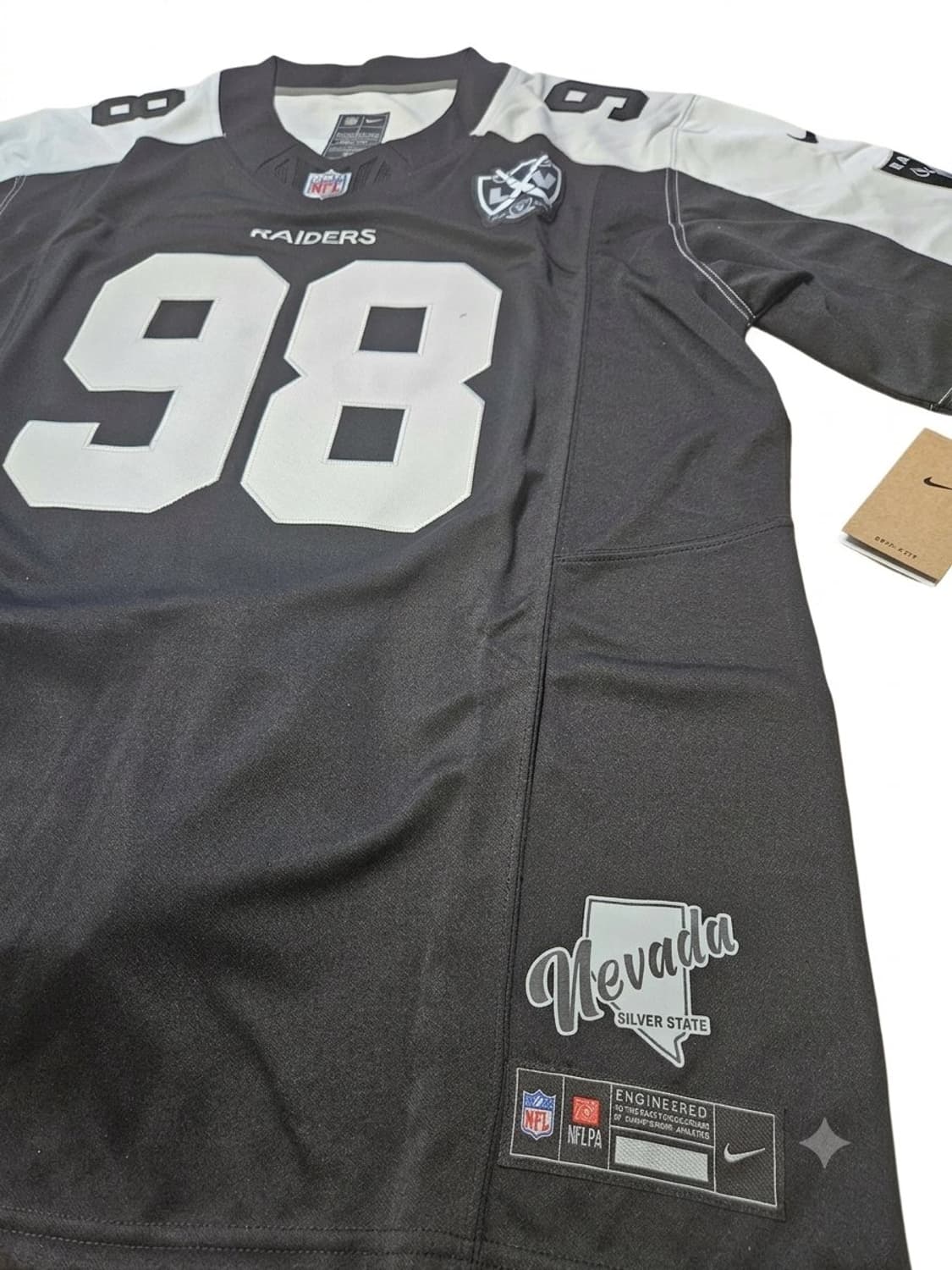 Nike nfl raiders 풋볼져지 110-115 새제품 상품이미지3