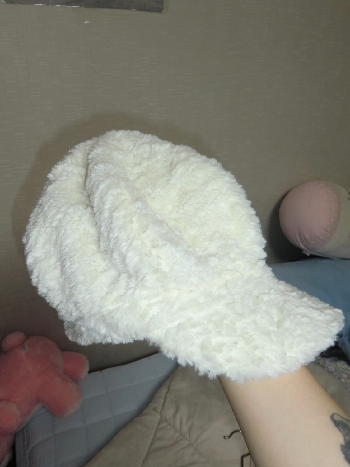 아이보리 헌팅캡 비니 모리걸 하구미 러블리 빈티지 히메갸루 상품이미지1