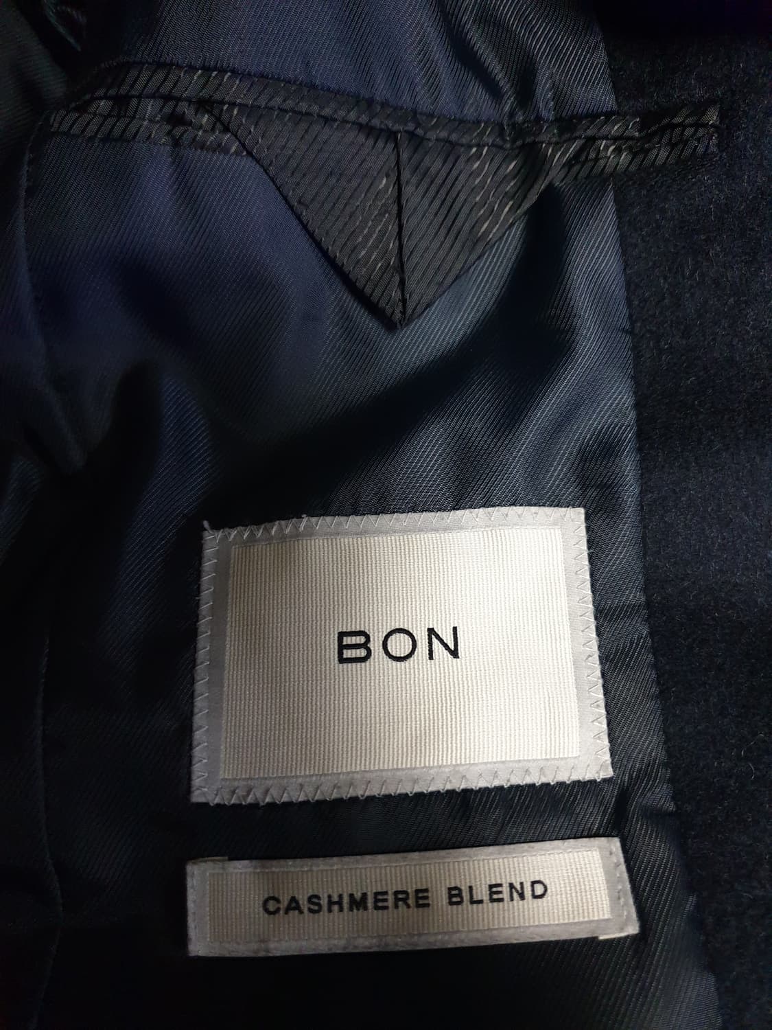 BON 캐시미어 블렌드 싱글코트 네이비 (95) 상품이미지3