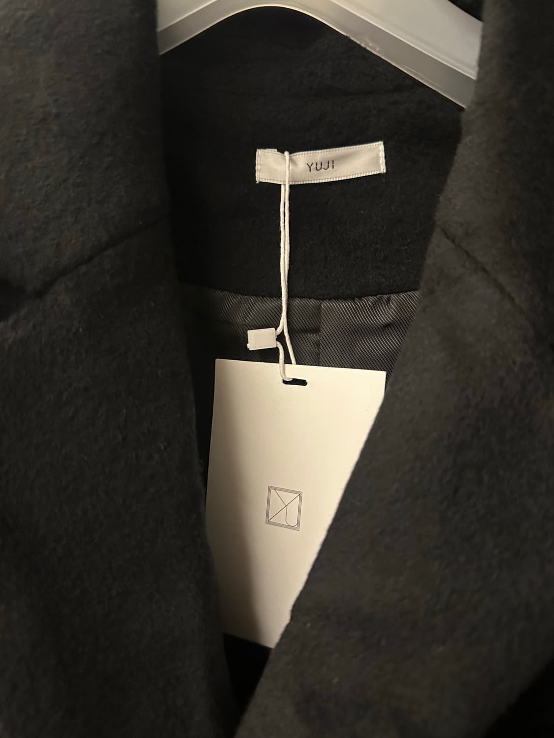YUJI 유지 울코트 블랙 새상품 상품이미지5