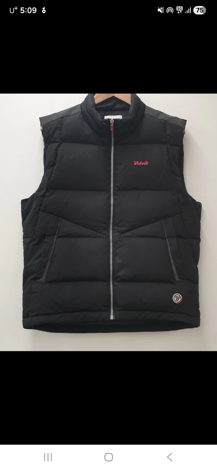 볼빅 남자 덕다운 패딩조끼.  싸이즈 100~105 상품이미지1