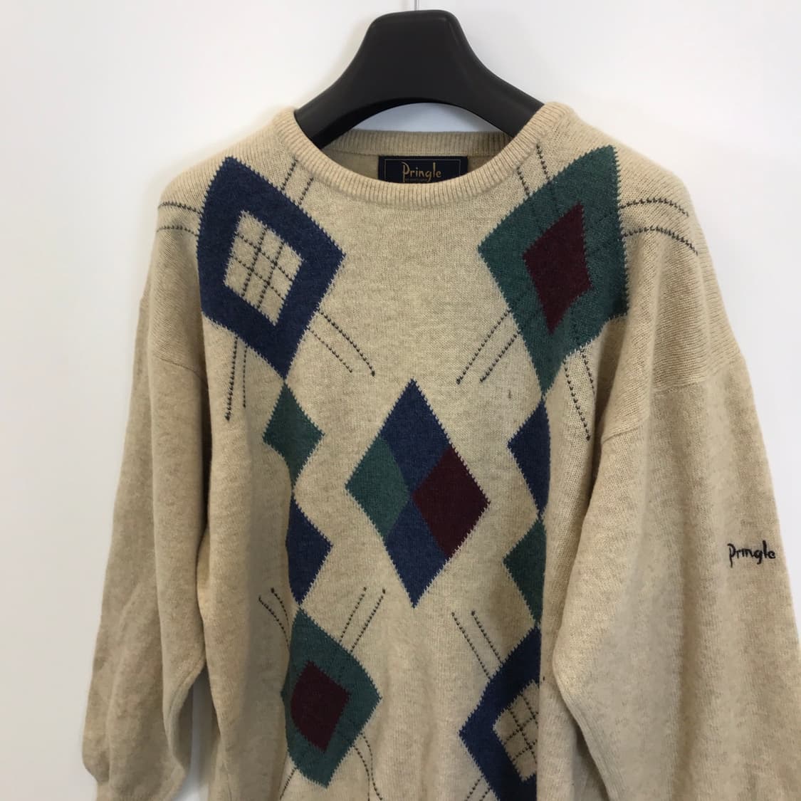 Pringle 프링글 스코틀랜드 울100프로 아가일 니트 [M사이즈] 상품이미지2