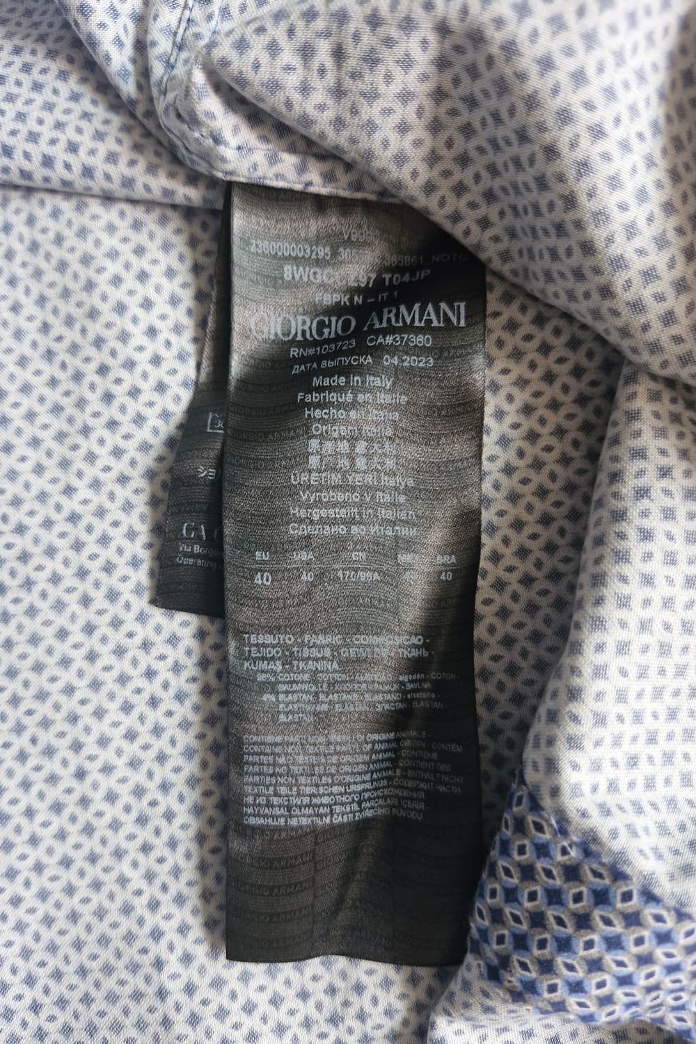 조르지오 아르마니 ITALY MADE 셔츠 상품이미지9