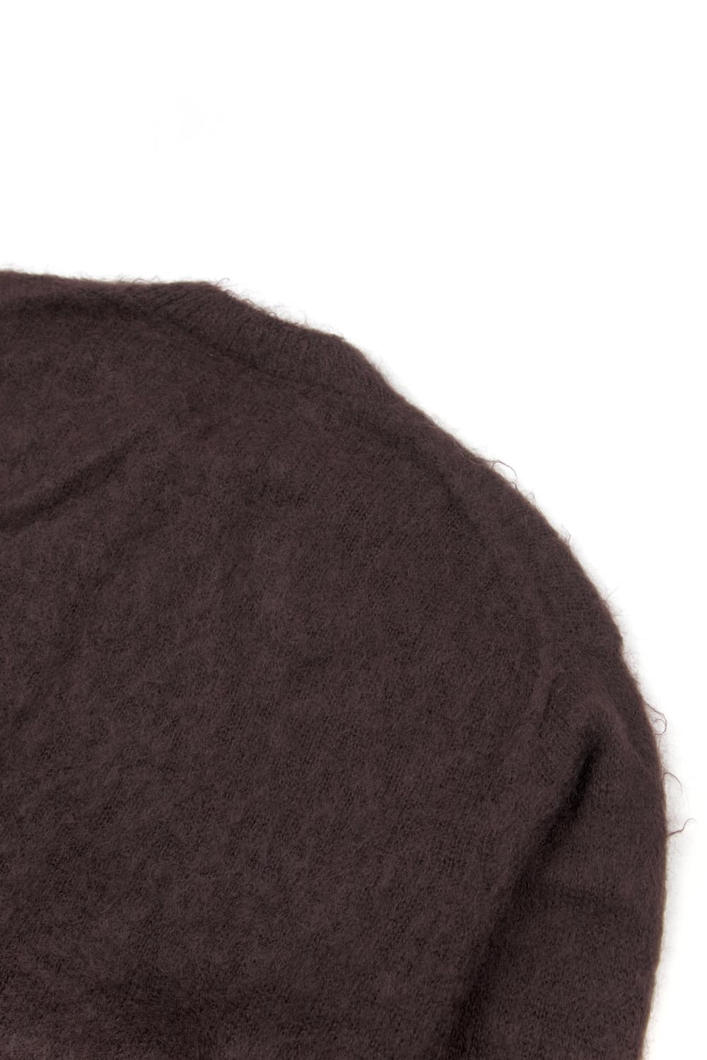Auralee 브러쉬드 슈퍼 키즈 모헤어 니트 다크 브라운  상품이미지7