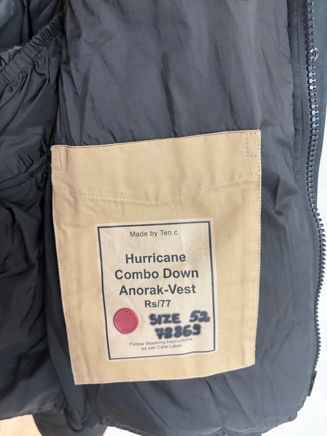 허리케인 콤보 다운 아노락 패딩 (베스트 탈부착가능) 52 XL 상품이미지5