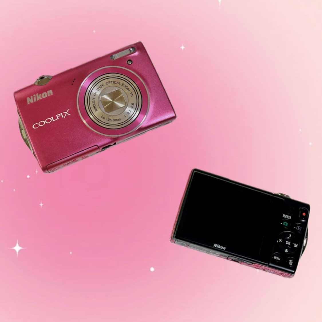 [*츄 디카/작례O] 니콘 쿨픽스 S5100 핑크 빈티지 디지털 카메라 상품이미지1