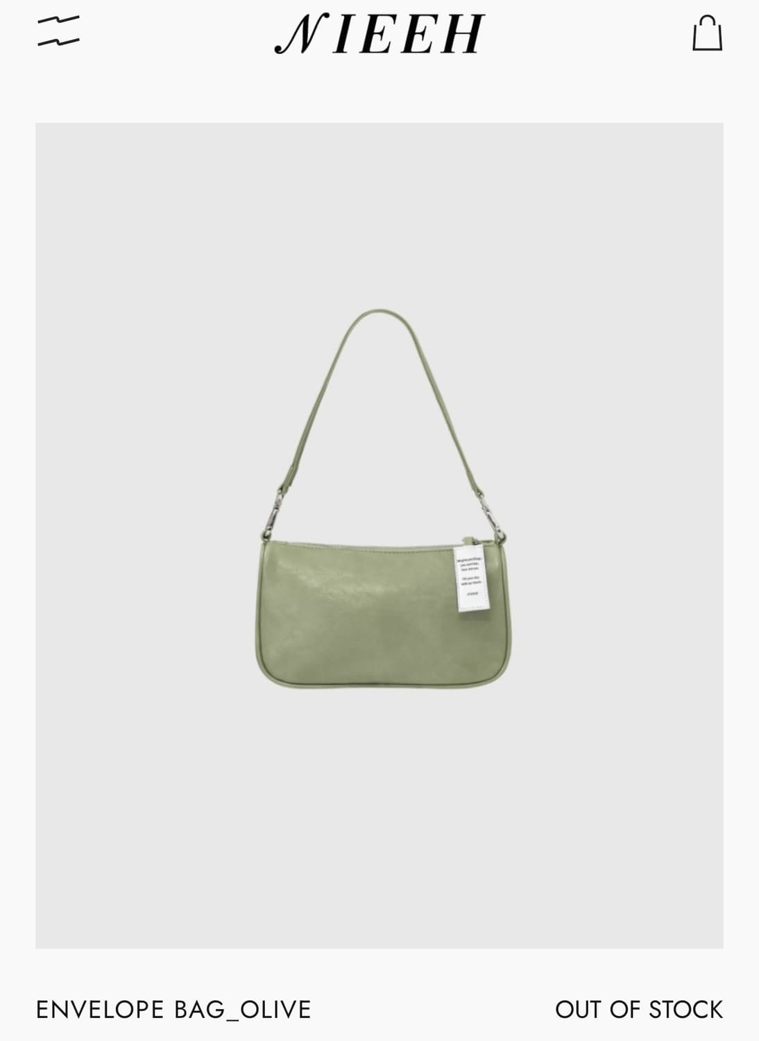 니히 엔벨롭 숄더백 olive bag 상품이미지2
