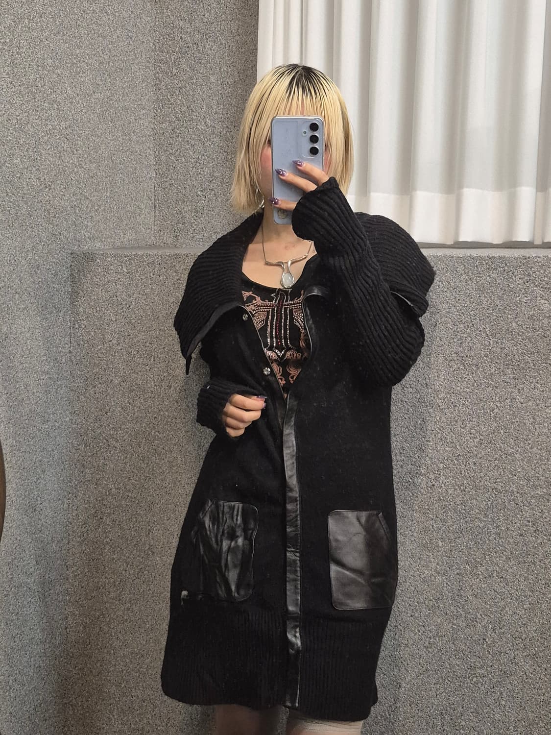 ARMANI EXCHANGE LONG KNIT OUTER 상품이미지2