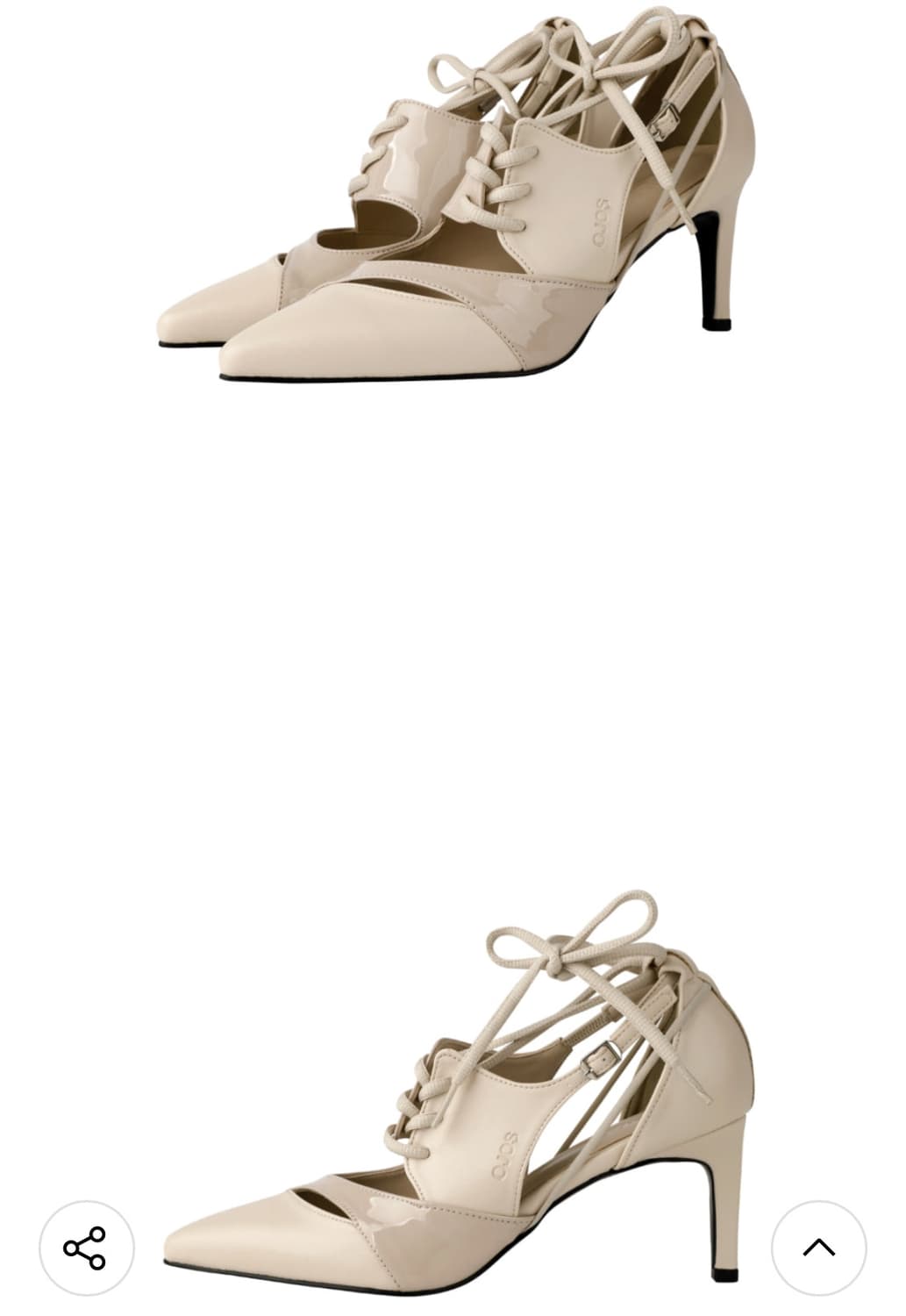 오호스 멀티스트랩 스틸레토 힐 235 새삥던짐 상품이미지2