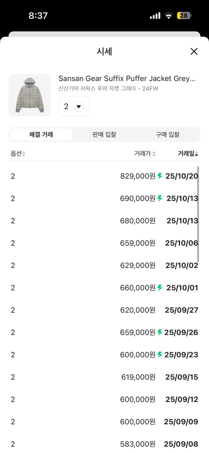 [2] 산산기어 서픽스 푸퍼 24fw 그레이 상품이미지6