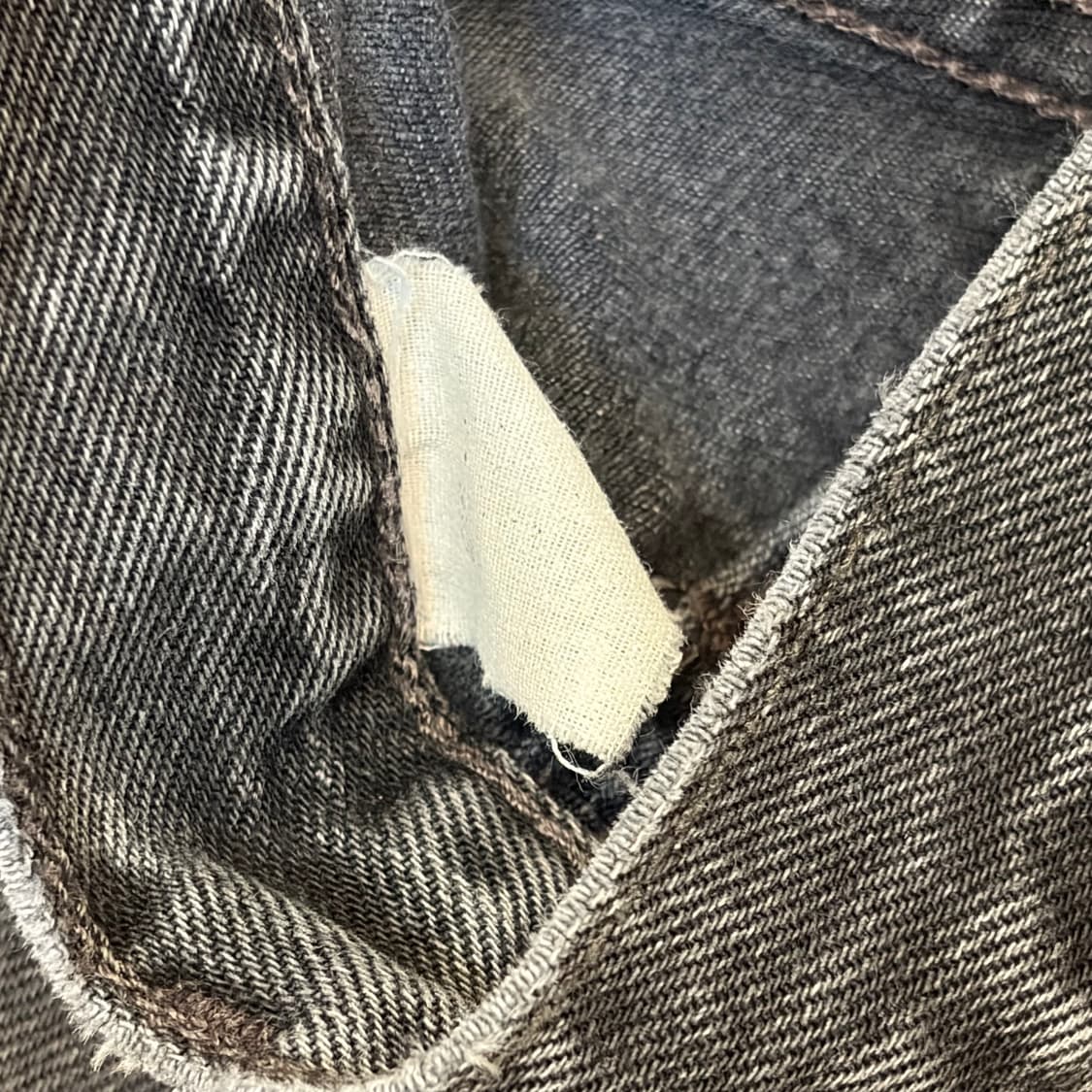 00s 미국 빈티지 리바이스 501 블랙진 찢청 청바지 상품이미지10