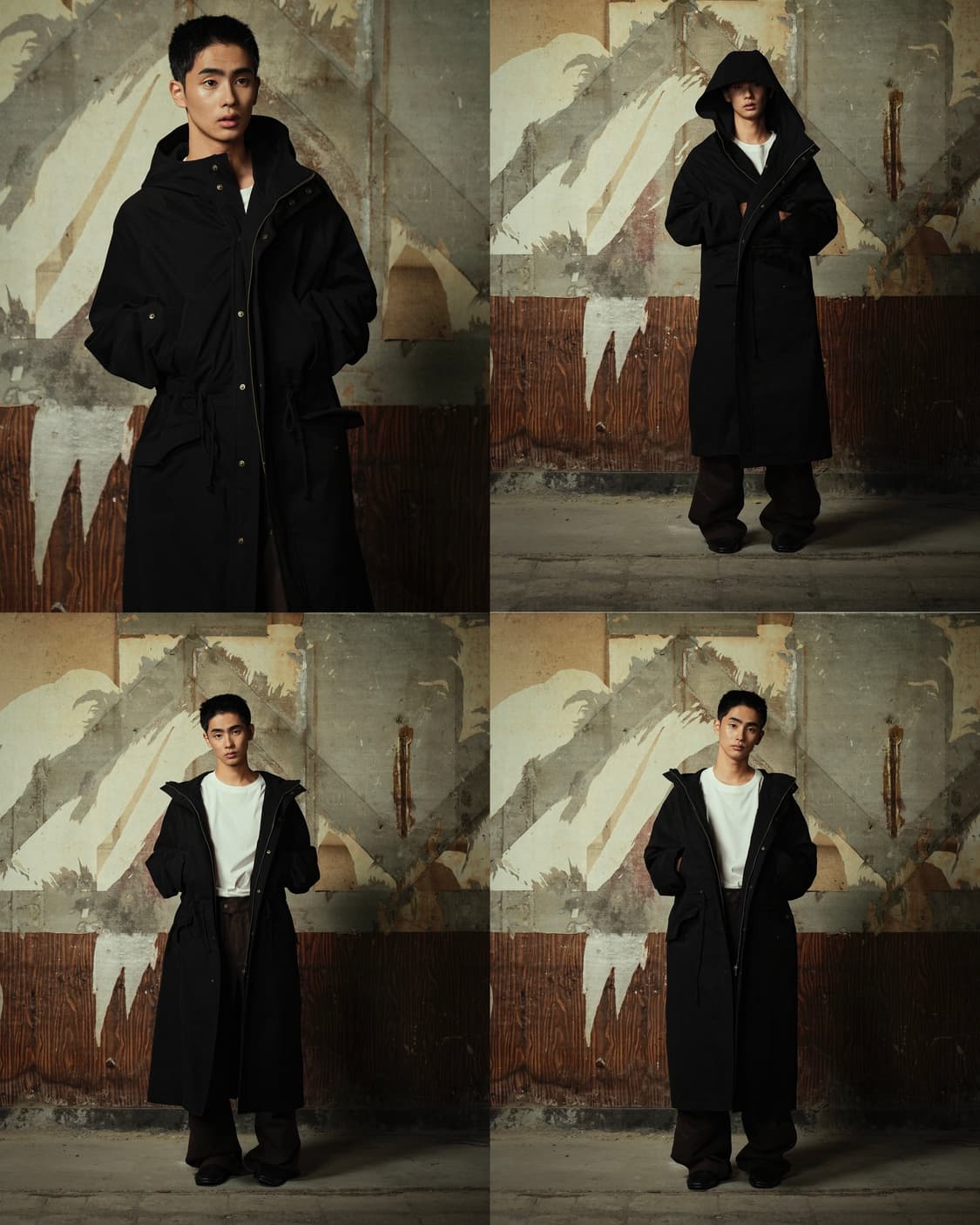 YIYAE 이예 몰스킨 몰스킨 후드 롱파카 카키 L 상품이미지7