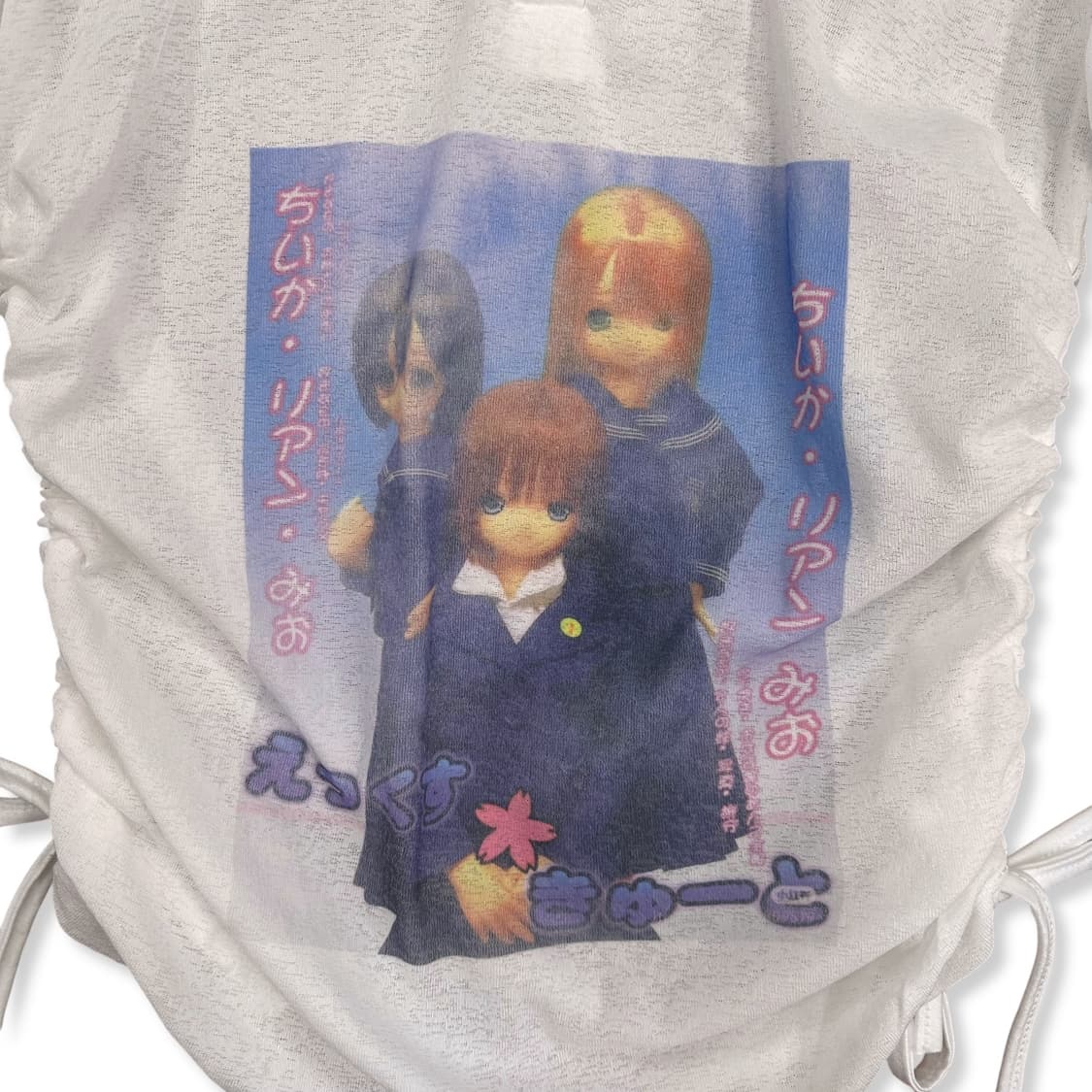 Japanese Character See Through Hood Top  상품이미지4