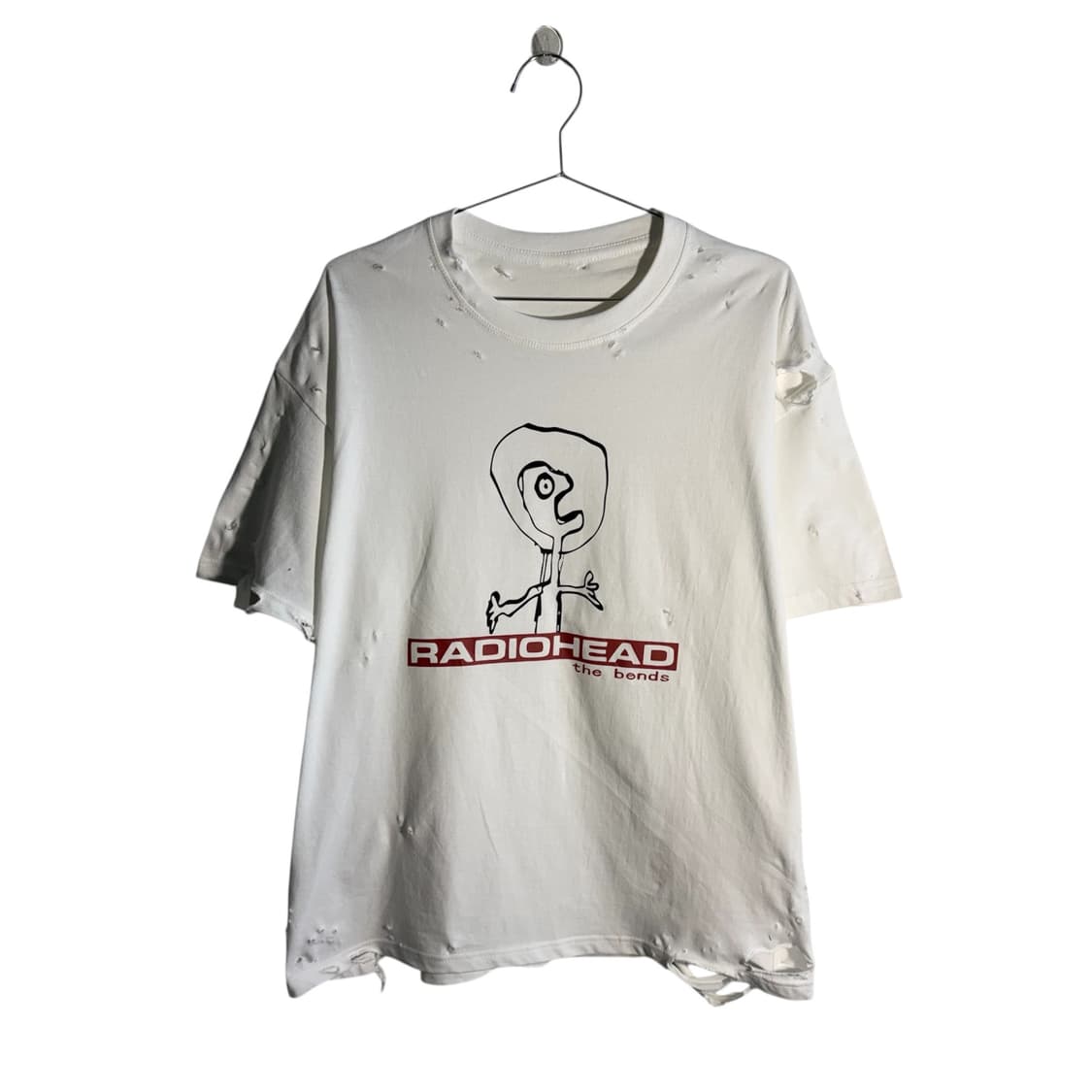 락스타 라디오헤드 빈티지 데미지 디스트레스 밴드 티셔츠  상품이미지1