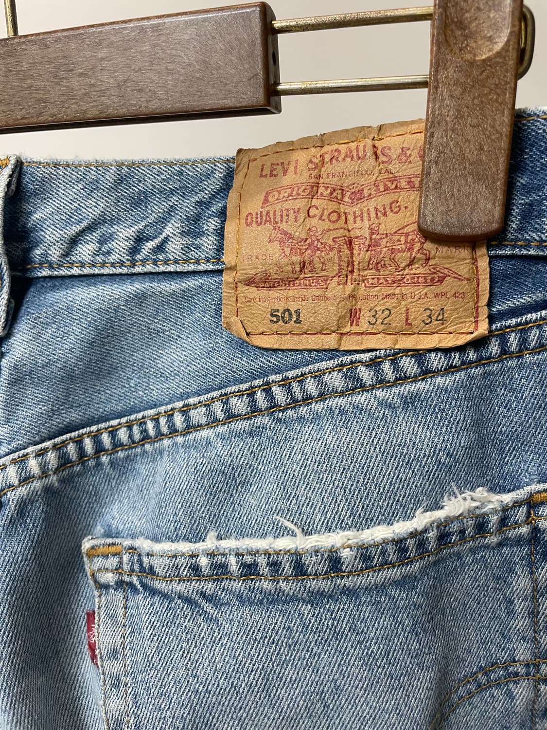 (30) Levis501 리바이스501 usa 디스트로이드 데님팬츠 상품이미지4