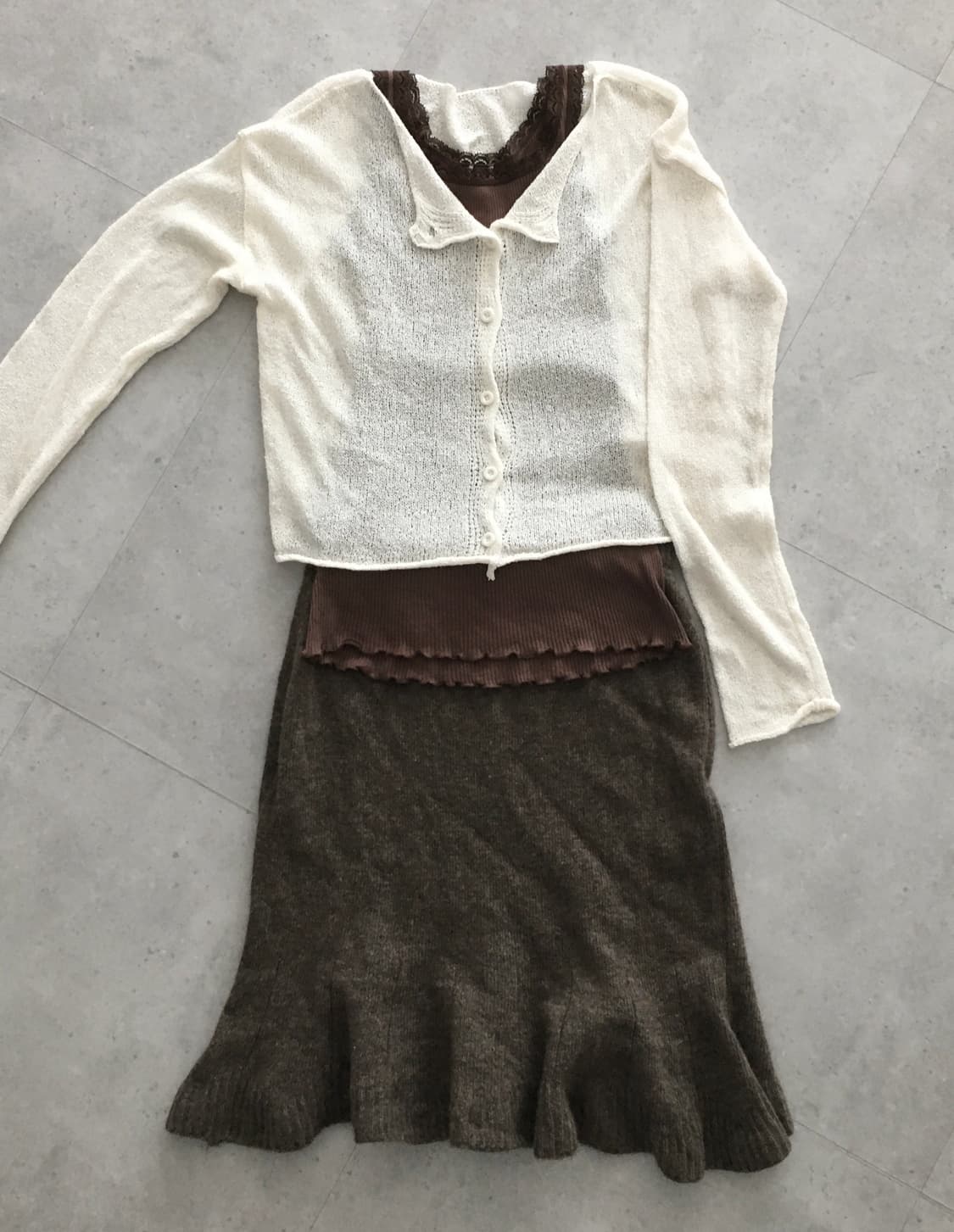 Vintage ivory cardigan 상품이미지2