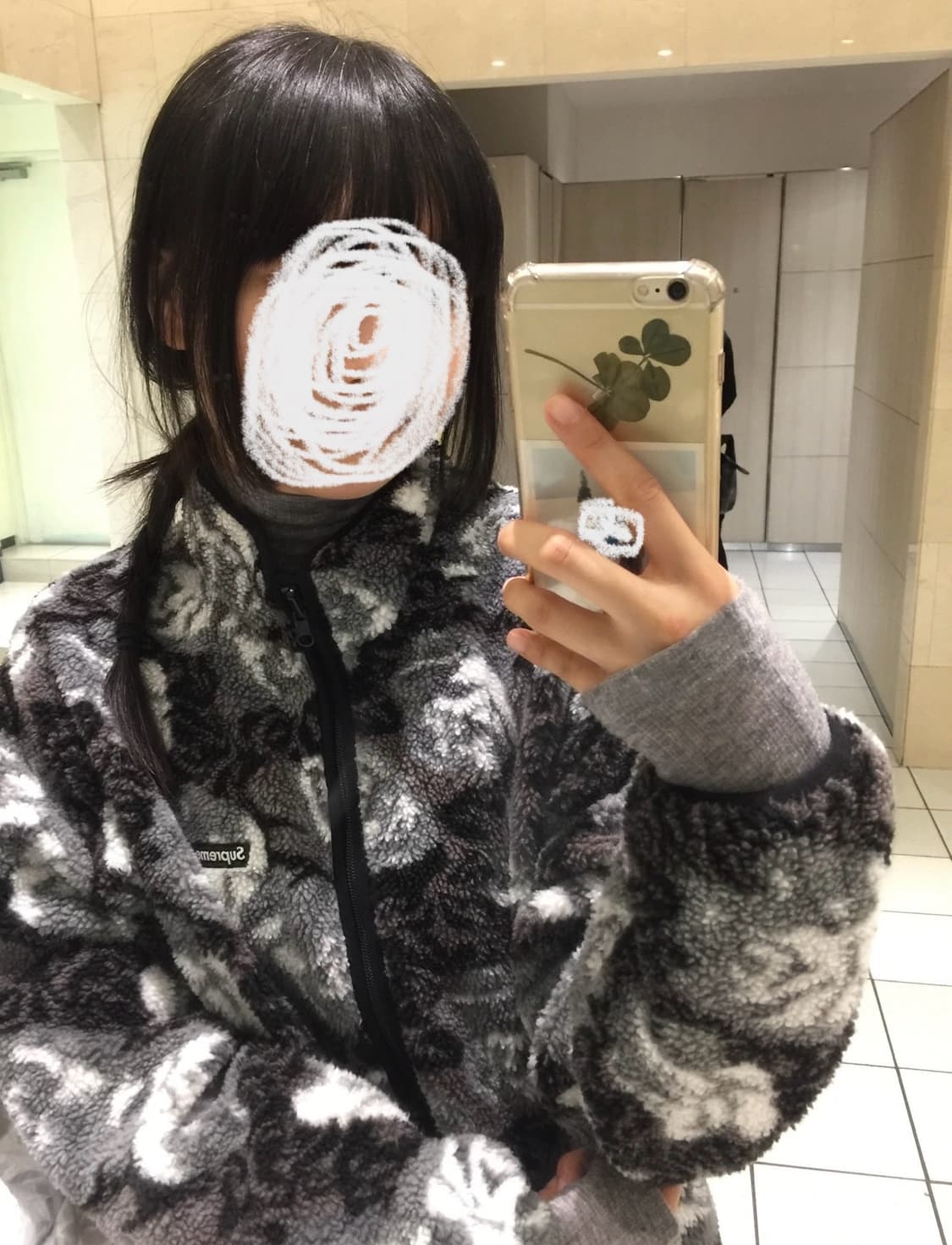 슈프림 로즈 플리스 리버시블 자켓 S사이즈 상품이미지1